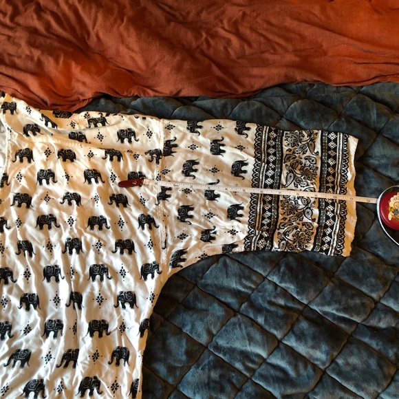 CLEARANCE Bohemian Elephant Paisley Kimono Tunic Top - Picture 8 of 10